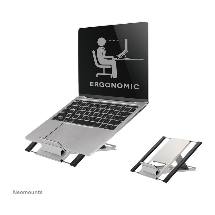 Neomounts Tablet-Halterung NSLS100 NSLS100 silber für 1 Tablet oder 1 Notebook, Tischständer