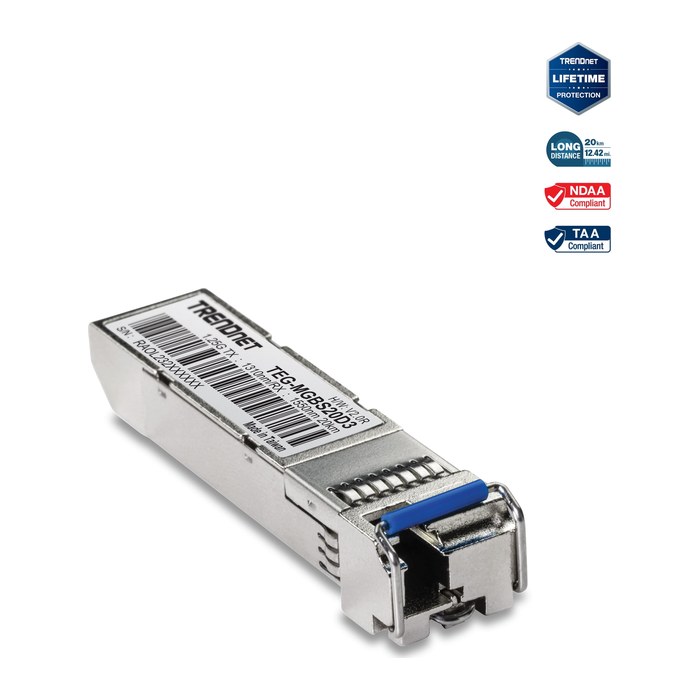 TRENDnet Mini-GBIC Single-Mode Dual Wave LC Module 1310 20km
