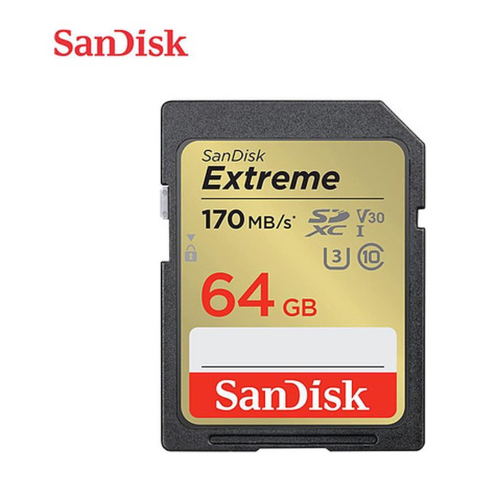 SanDisk Speicherkarte SDXC-Card Extreme, 64 GB, 1 St.