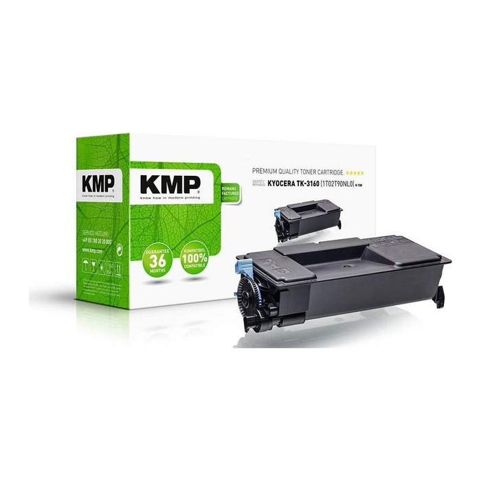 KMP K-T80 schwarz Toner kompatibel zu KYOCERA TK-3160