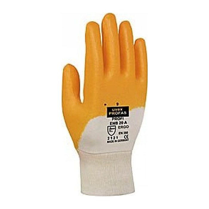 uvex unisex Arbeitshandschuhe profi ergo orange Größe 10, 1 Paar