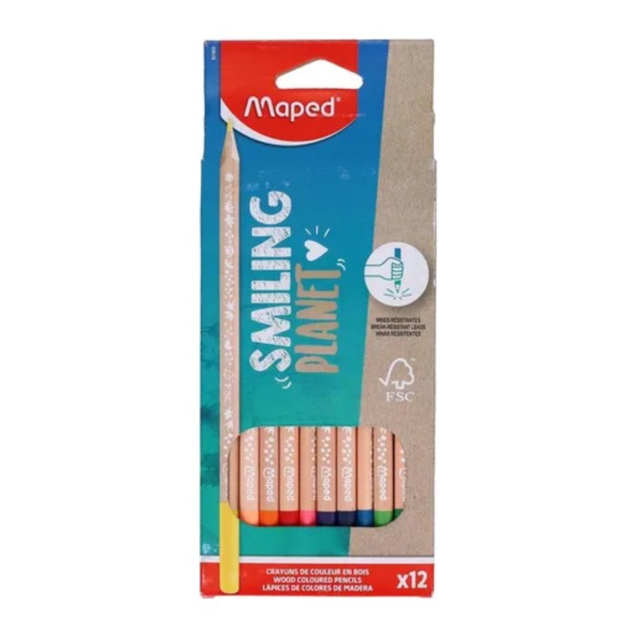 maped Smiling Planet Buntstifte farbsortiert, 12 St.