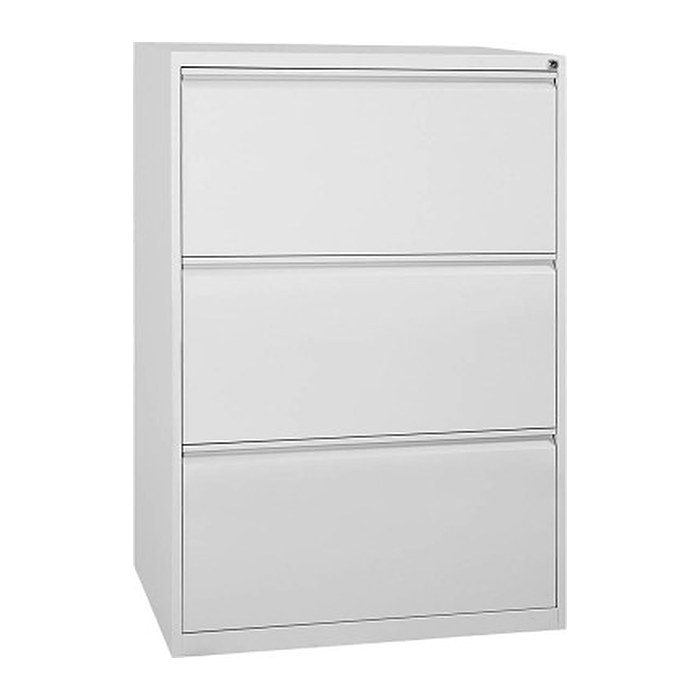 Gürkan Hängeregistraturschrank lichtgrau 3 Schubladen 76,0 x 62,0 x 101,0 cm, 1 St.