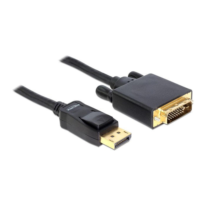 DeLOCK DisplayPort 1.1/DVI Kabel 5,0 m schwarz, 1 St.