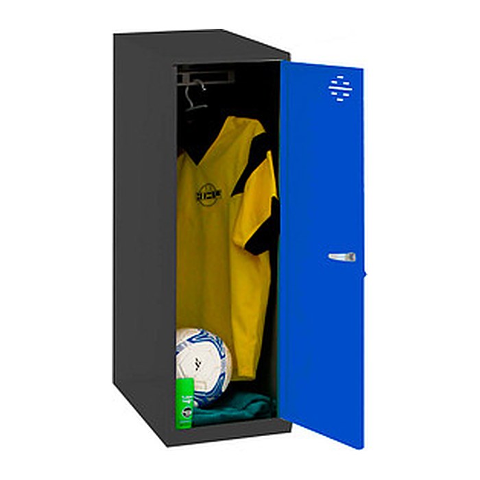 Simonrack Spind SIMONLOCKER DISM SINGLE anthrazit, blau 8425437118906, 1 Schließfach 40,0 x 50,0 x 91,5 cm