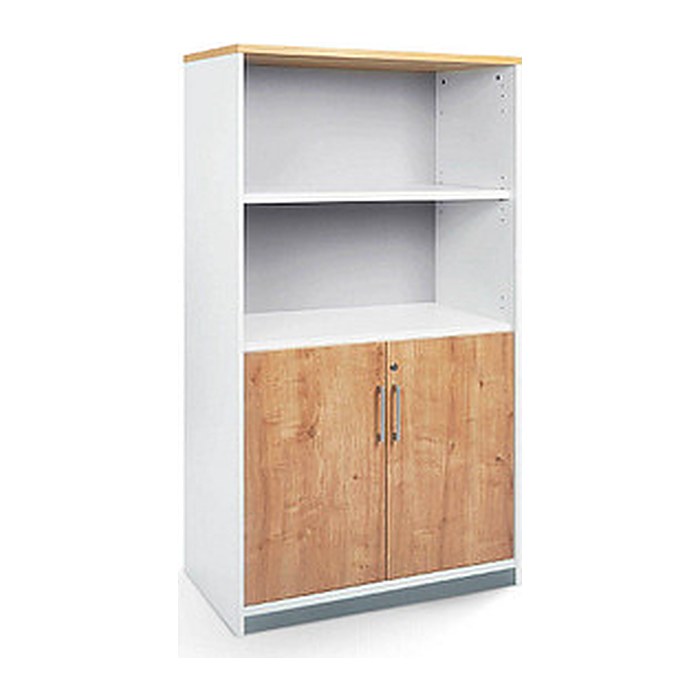 rocada Regalschrank, 1057AW08 weiß, eiche 90,0 x 45,0 x 156,0 cm, 1 St.