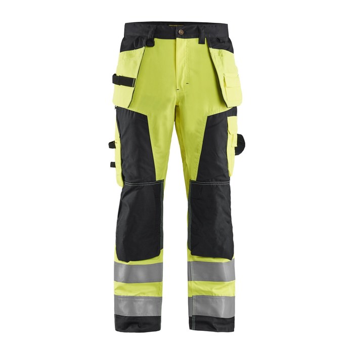 BLAKLÄDER® unisex Warnschutzhose 1568 gelb, schwarz Größe 58