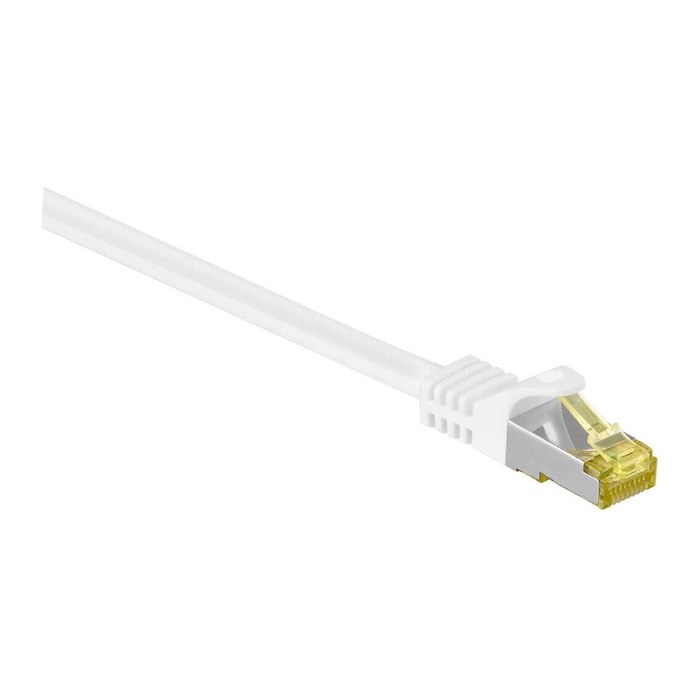 goobay RJ-45 Netzwerkkabel 0,25 m weiß bis zu 10,00 Gbit/Sek. bis zu 500 MHz, 1 St.