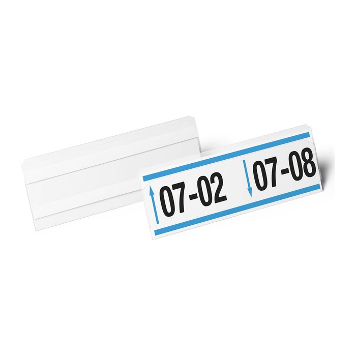 DURABLE Etikettentaschen HARD COVER transparent 1/2 DIN A5 quer, 10 St.