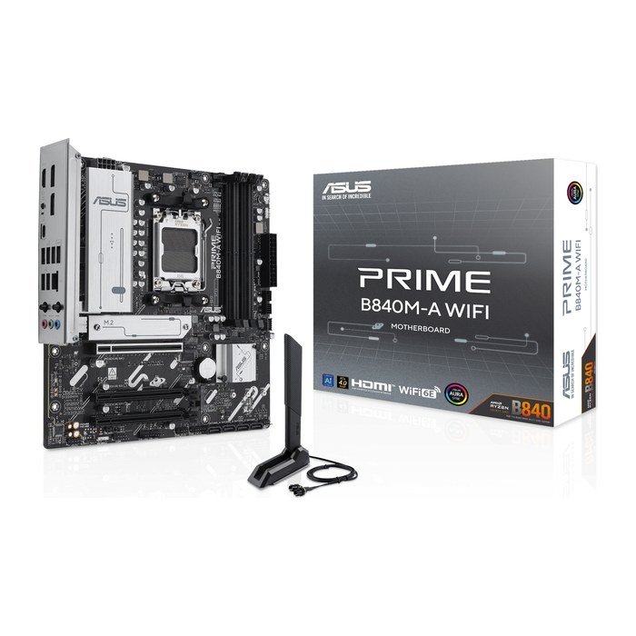 ASUS PRIME B840M-A WIFI (AMD,AM5,DDR5,mATX)
