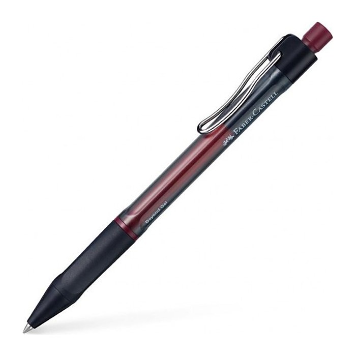 FABER-CASTELL Beyond Gel Gelschreiber rot/schwarz 0,4 mm, Schreibfarbe: rot, 1 St.