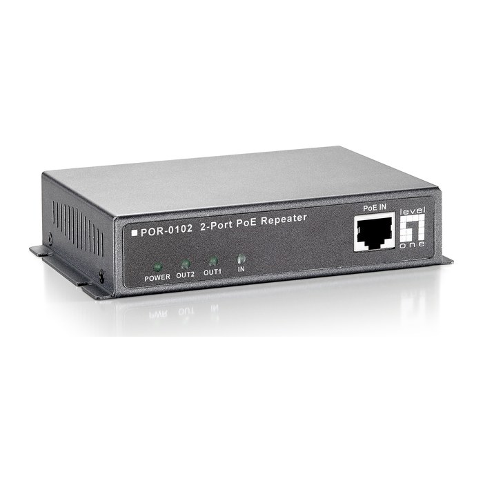LevelOne PoE Repeater Cascadable 3xFE PoE grau