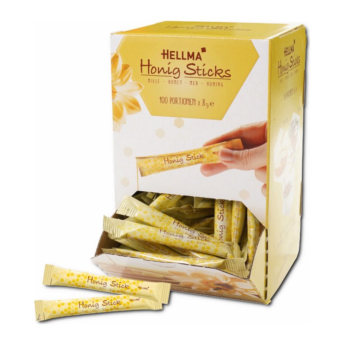 HELLMA Honigsticks, 100 x 8,0 g