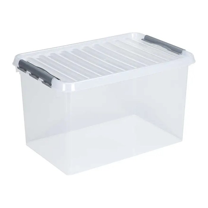 sunware Q-line Aufbewahrungsbox 62,0 l transparent 60,0 x 40,0 x 34,0 cm, 1 St.