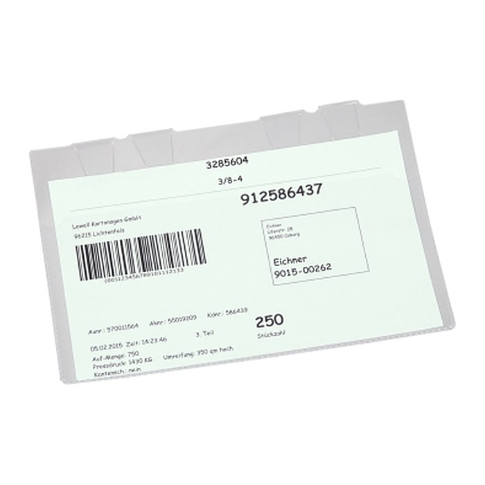 EICHNER Sichttaschen DIN A6 quer transparent glatt 8,0 mm, 50 St.