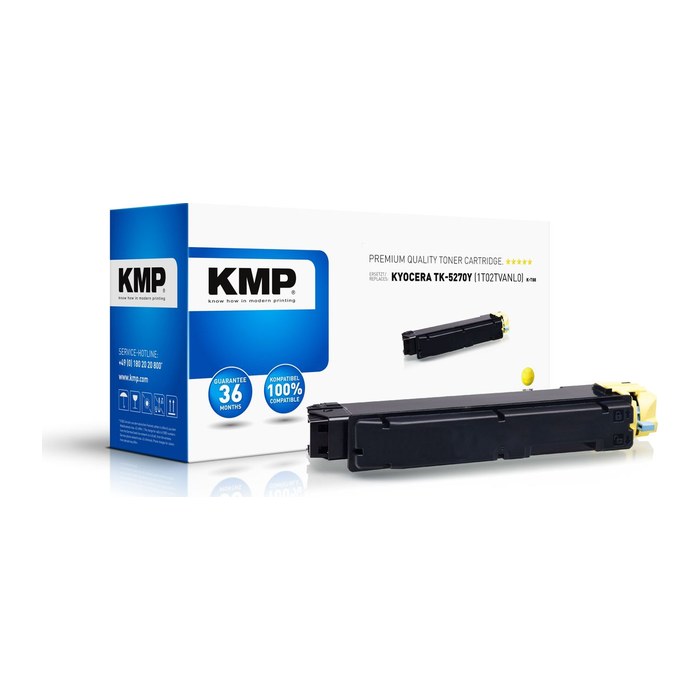 KMP Toner Kyocera TK-5270Y/TK5270Y yellow 6000 S. K-T88 remanufactured