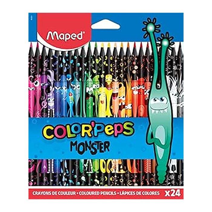 maped COLOUR'PEPS MONSTER Buntstifte farbsortiert, 24 St.