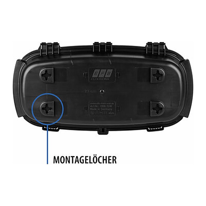 EFB Outdoor-Box IP54 klappbar schwarz 32x22x13cm