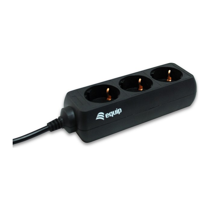 Equip Steckdosenleiste 3xSchuko->St.IEC320 C14 sw. Pla.