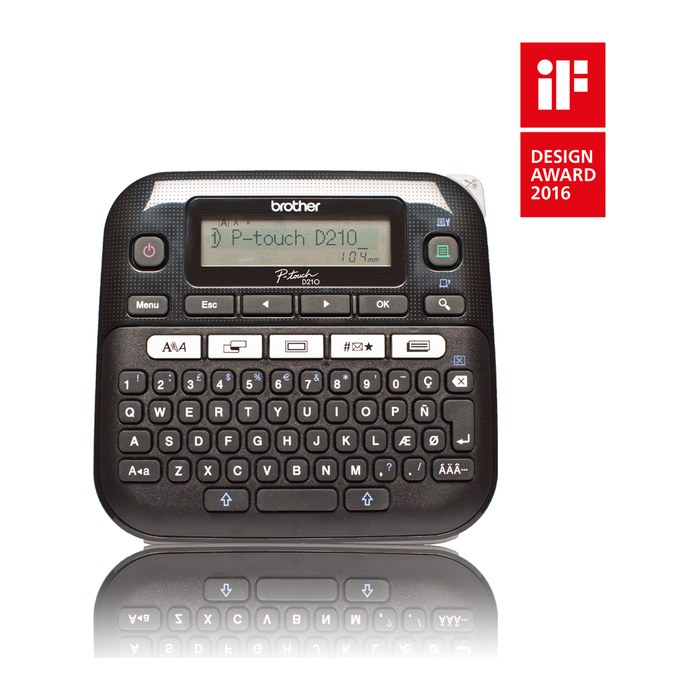 brother P-touch D210 Beschriftungsgerät schwarz