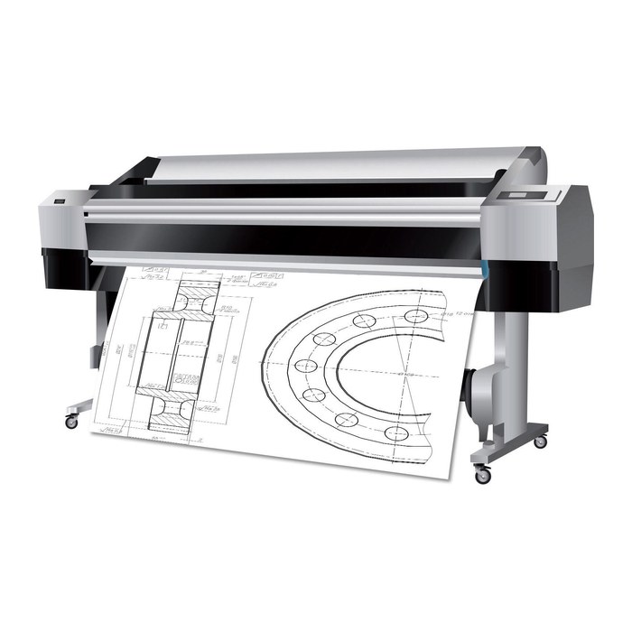 dots Plotterpapier CAD Color 90 g/qm 914,0 mm x 50,0 m, 3 Rollen