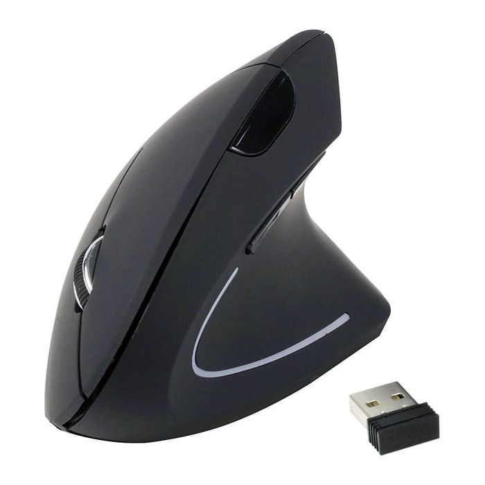 Equip Ergonomische Maus USB-A Stick Rechts schwarz