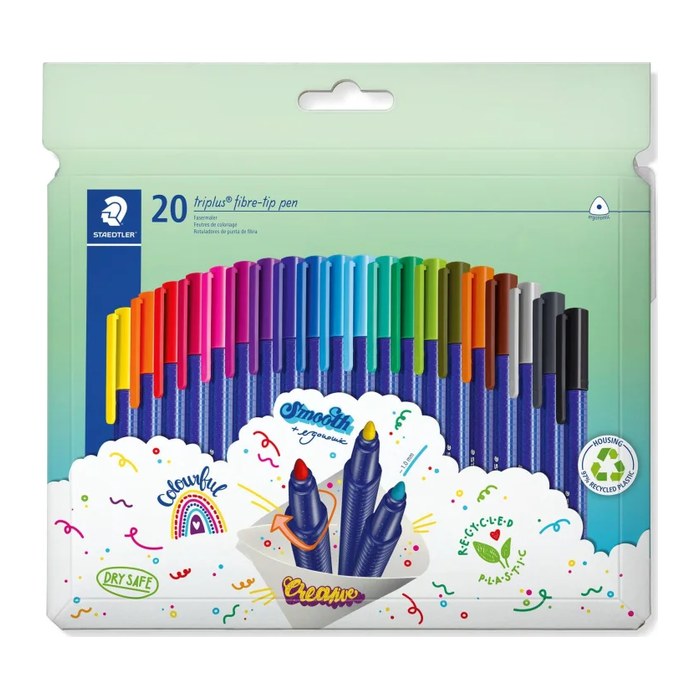 STAEDTLER Fasermaler triplus color rPP 20St