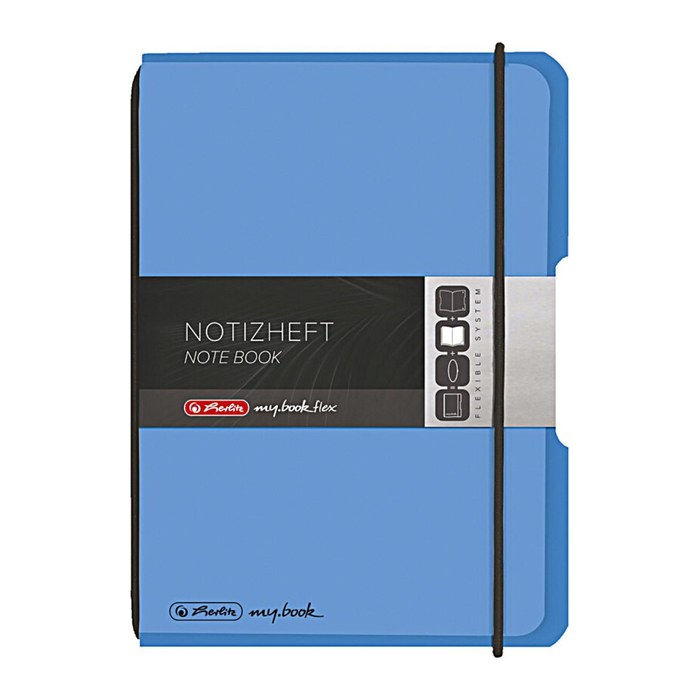 Herlitz Notizheft my.book flex A6 PP 40Bl. kariert blau