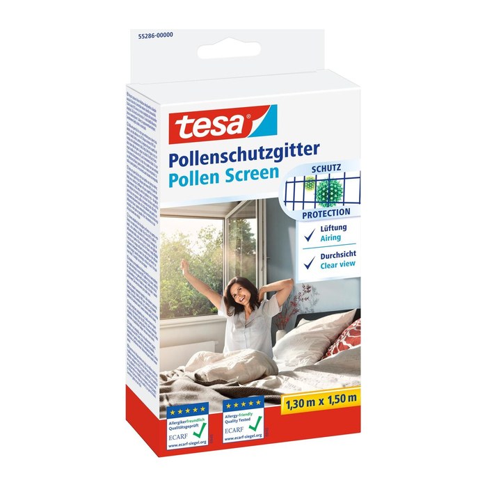 tesa Pollenschutzgitter 1,3x1,5m anthrazit