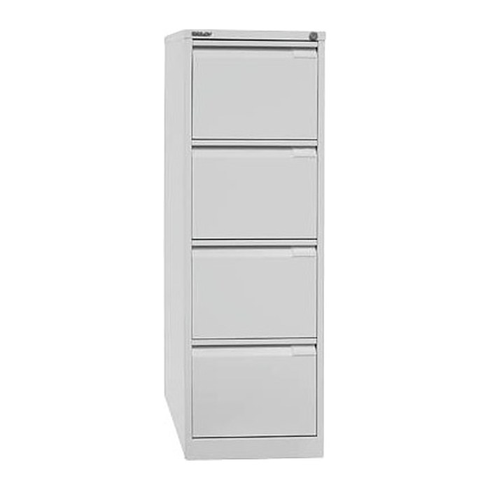 BISLEY Hängeregistraturschrank lichtgrau 4 Schubladen 41,3 x 62,2 x 132,1 cm, 1 St.