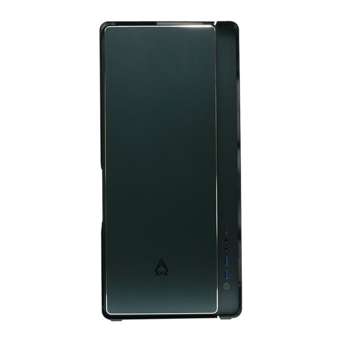 AZZA Gaming PC Gehäuse Cast 808B Midi ATX Alu Schwarz