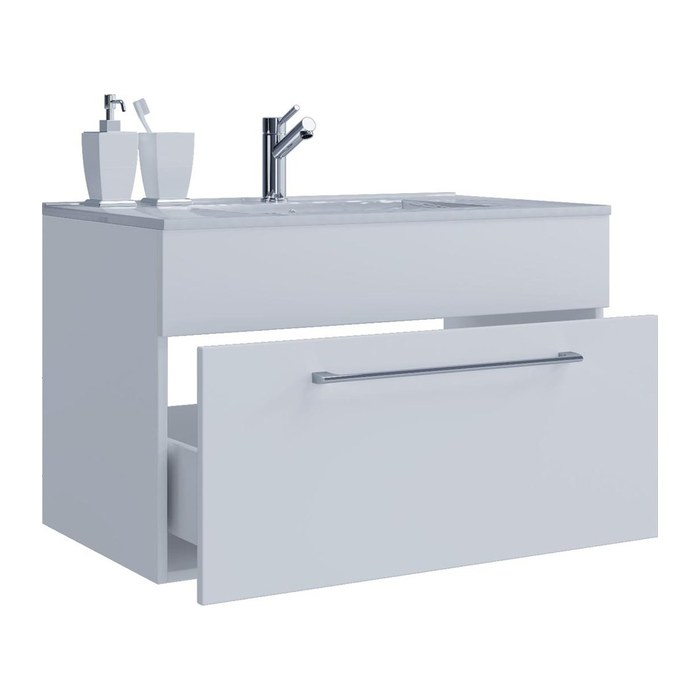 VCM my bath Badmöbel-Set 2-teilig Badinos 914841 weiß 80,0 x 46,0 x 50,0 cm