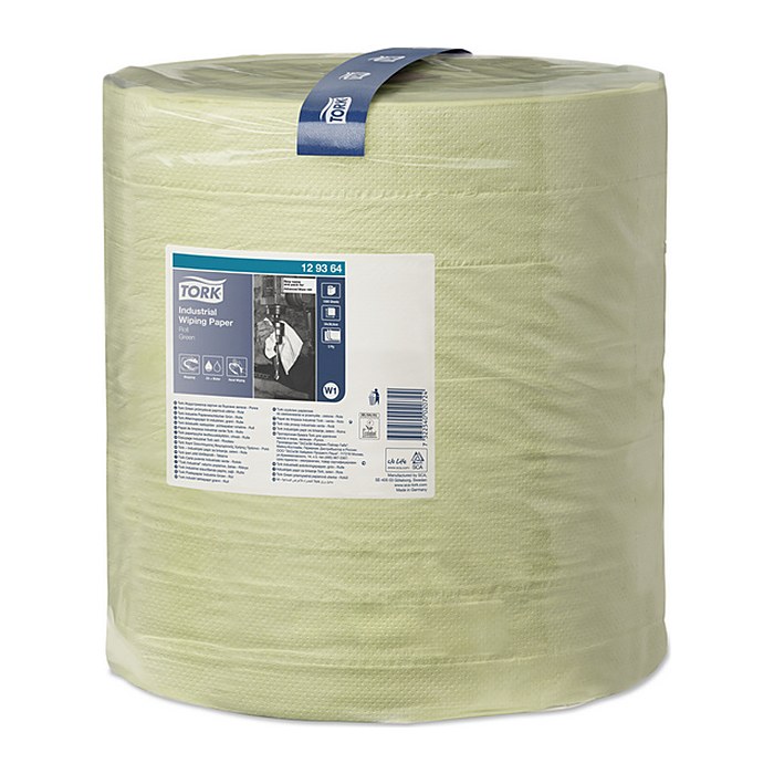 TORK Putztuchrollen Industrial Advanced W1 3-lagig grün, 1000 Blätter, 1 Rolle