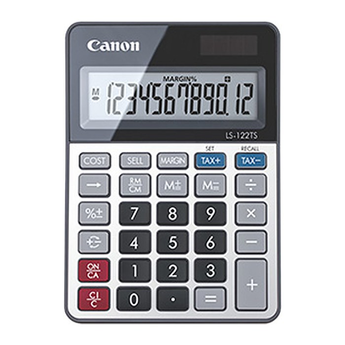 Canon LS-122TS Tischrechner silber/schwarz
