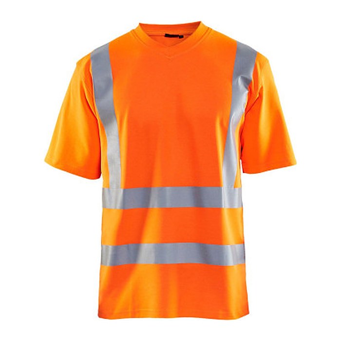 BLAKLÄDER® unisex Warnschutz Shirt 3380 orange Größe L, 1 St.