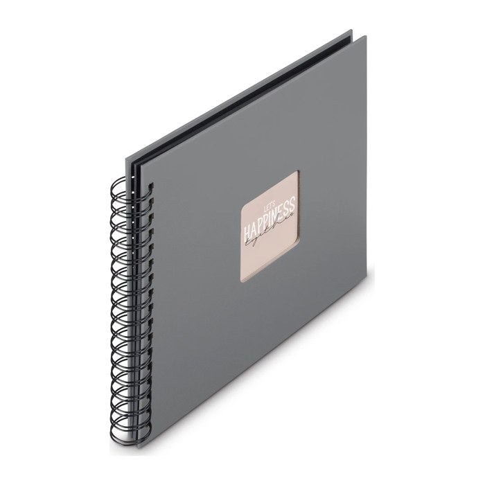 hama Fotoalbum Fine Art neutral 28,0 x 24,0 cm, 50 schwarze Seiten