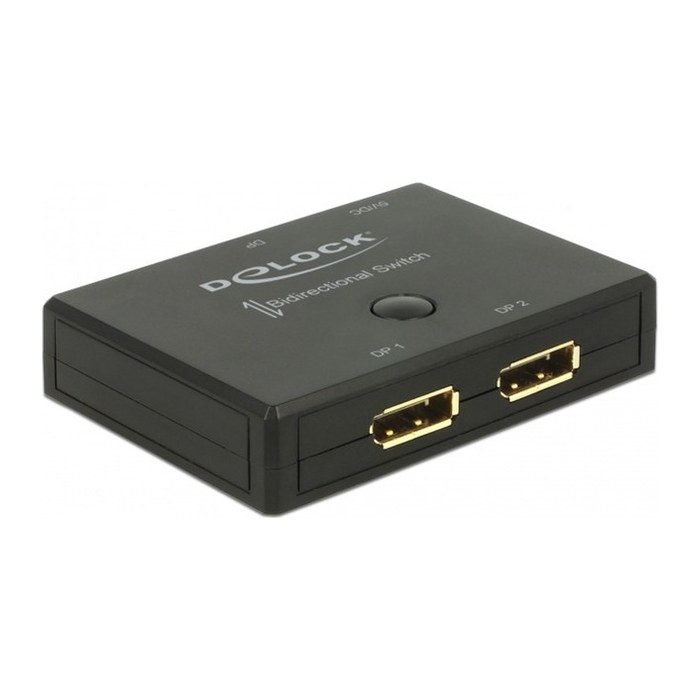 DELOCK Umschalter Displayport 2-1 bidirektional 4K 60Hz