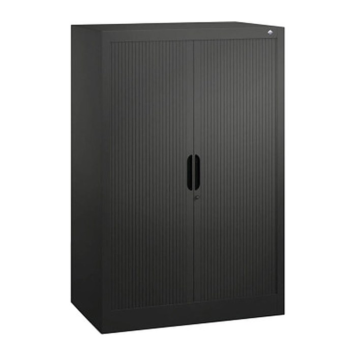 CP Omnispace Rollladenschrank schwarzgrau 2 Fachböden 80,0 x 42,0 x 123,0 cm