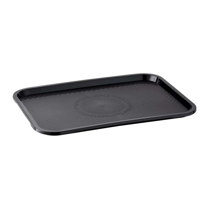 APS Tabletts Fast Food schwarz rechteckig 53,0 x 32,5 cm, 6 St.