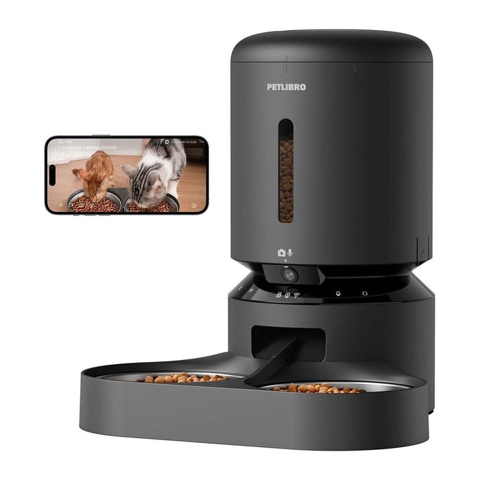 PETLIBRO GRANARY CAMERA DUAL FOOD TRAY BLACK