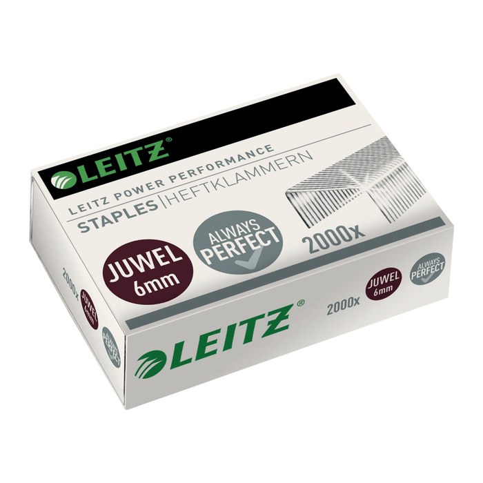 LEITZ Heftklammern Juwel 5642 6 mm, 2.000 St.