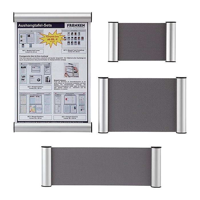 FRANKEN Türschild Aluminium silber 18,0 x 11,5 cm, 1 St.