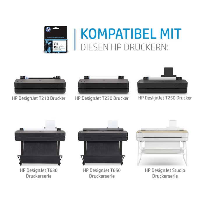 HP 712(3ED67A) cyan Druckerpatrone