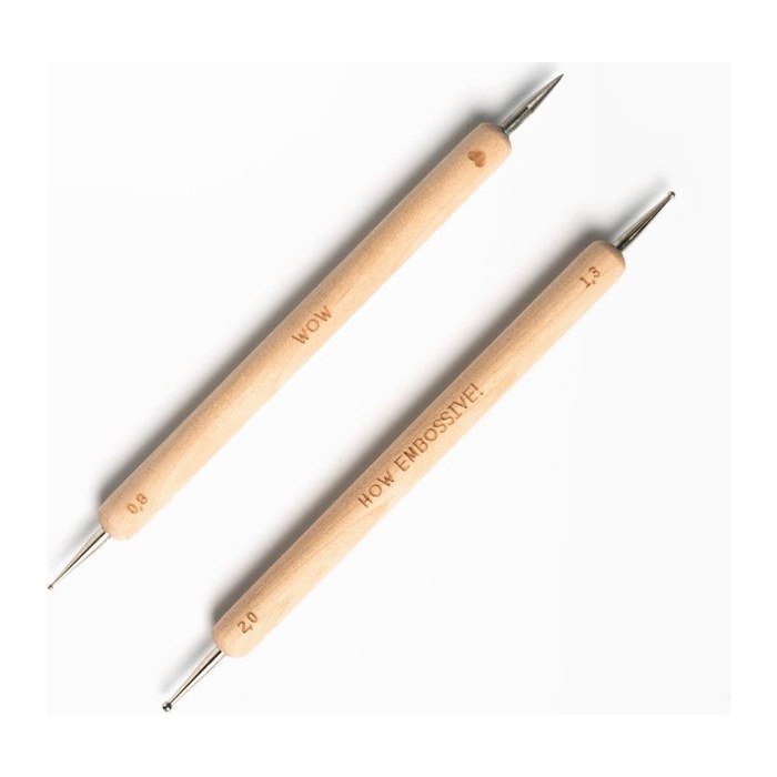 folia Prickelset Prickelset braun Prickelnadel & Prägestift, 2 St.