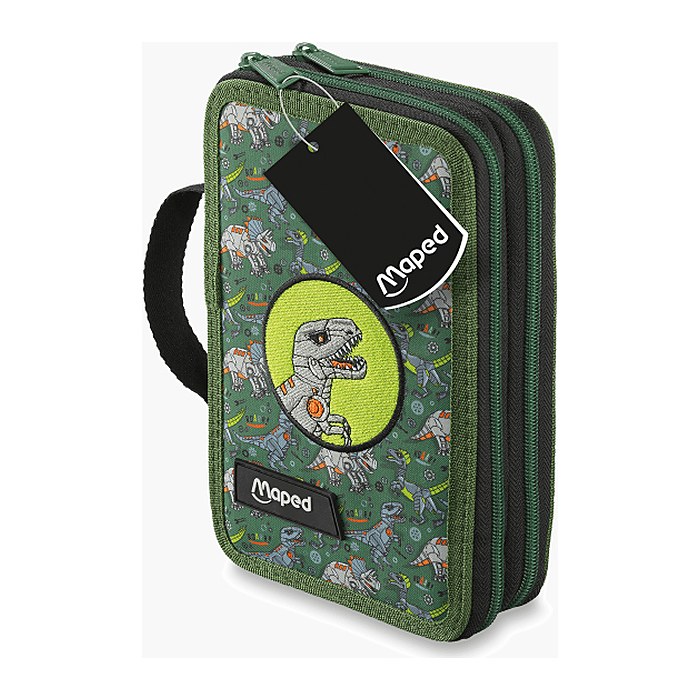 maped Federmäppchen befüllt DINO Dinosaurier 38-teilig, 22,0 x 14,0 cm