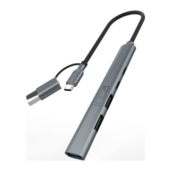 INCA Adapter IUTP-06TX USB C/A USB 3.0/2.0 + Typ-C, 100W