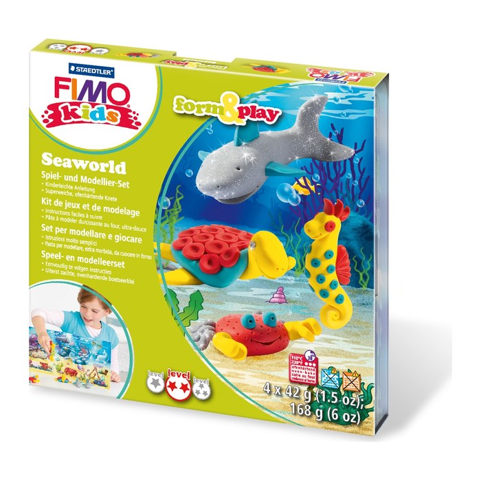 STAEDTLER Modelliermasse FIMO® kids Oceanlife mehrfarbig