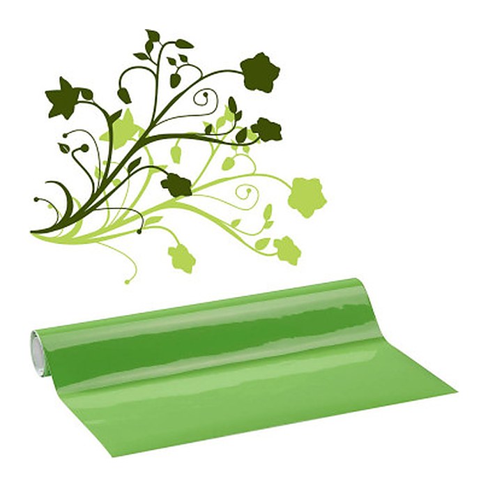 plottiX Vinylfolie permanent grün 31,5 cm x 1,0 m, 1 Rolle