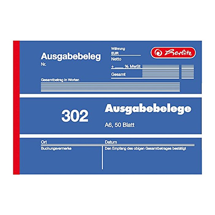 herlitz Ausgabebeleg Formularbuch, 1 St.