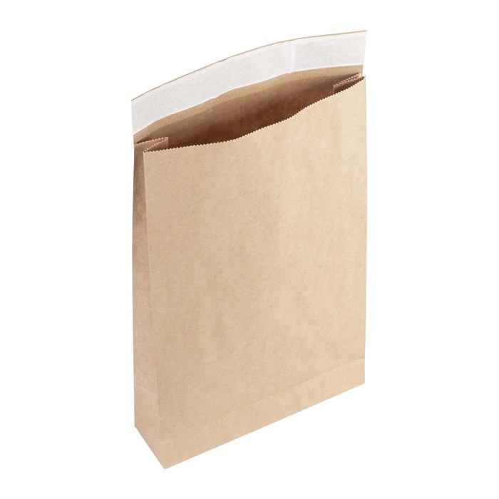 flexiPAK Faltentaschen classic Fixverschluss DIN B4 ohne Fenster braun mit 5,0 cm Falte, 300 St.